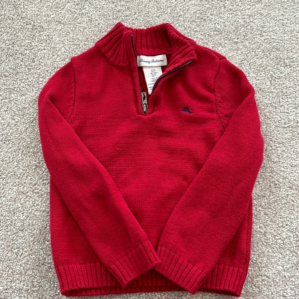 Tommy Bahama Toddler Quarter Zip Sweater